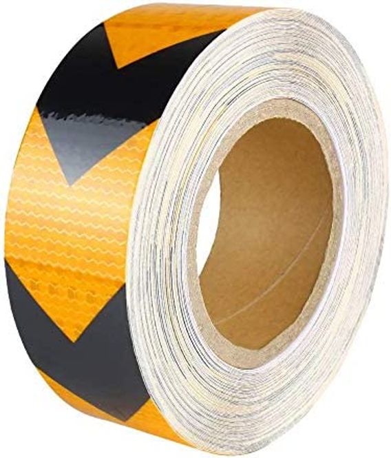 Hovedbilde Reflekterende teip 25Meter - Gul / Svart